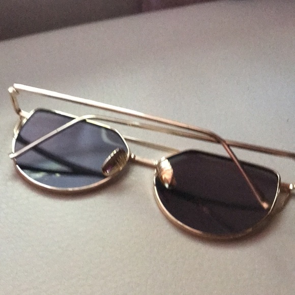 Pink Barbie mirror oversized cateye sunglasses glam sexy reflective beach summer - Picture 4 of 5